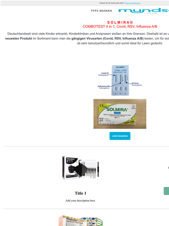 🔥 Marktneuheit - der 4 in 1 Combotest ist da!