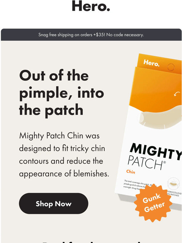Real people try Mighty Patch Chin