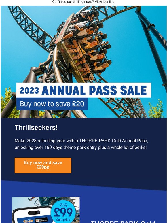 The 2023 Annual Pass sale is now on! 🤩
