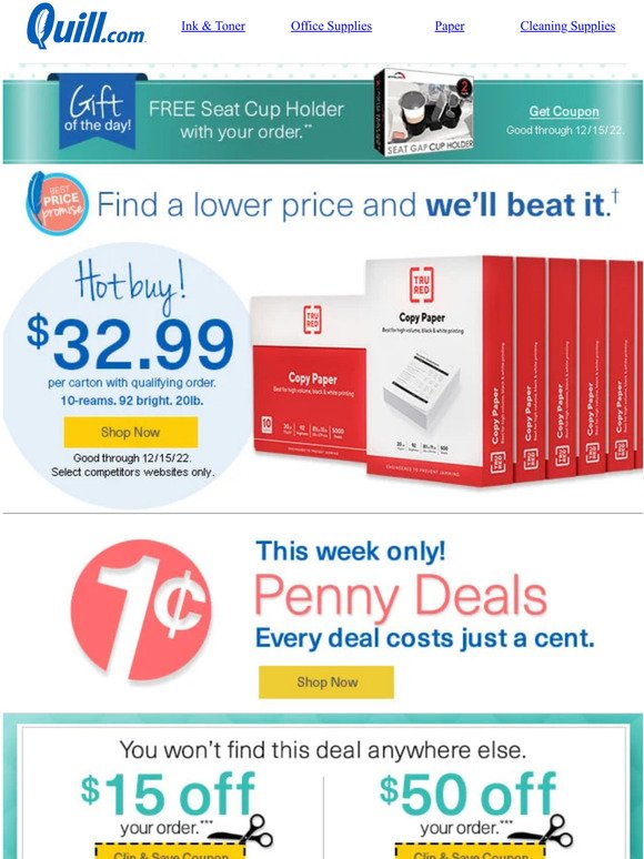 $32.99 Paper Sale (Ends at Midnight) + $65 Credit Inside.