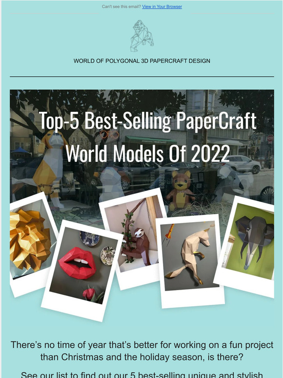 Top-5 Best-Selling PaperCraft World Models Of 2022 🏆