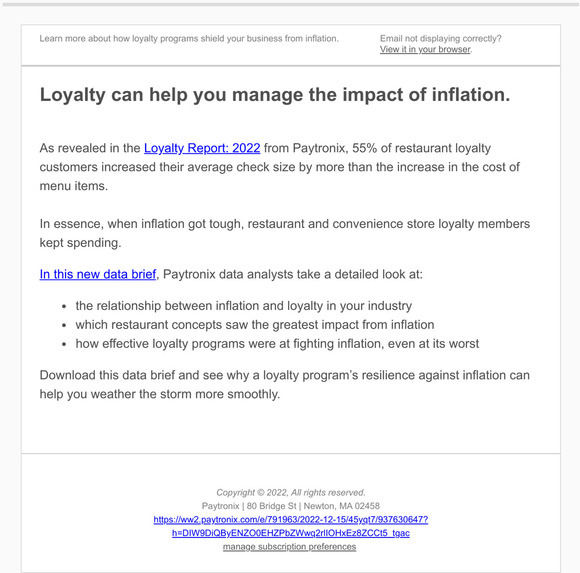 Loyalty beats inflation. Here’s how.