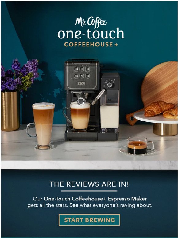 Mr. Coffee One-Touch CoffeeHouse Espresso and Cappuccino Machine