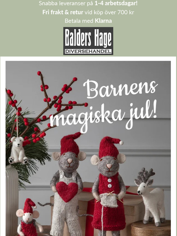 Balders Hage Beställ senast 20/12 för leverans innan jul! 🎅🏼📦 Milled