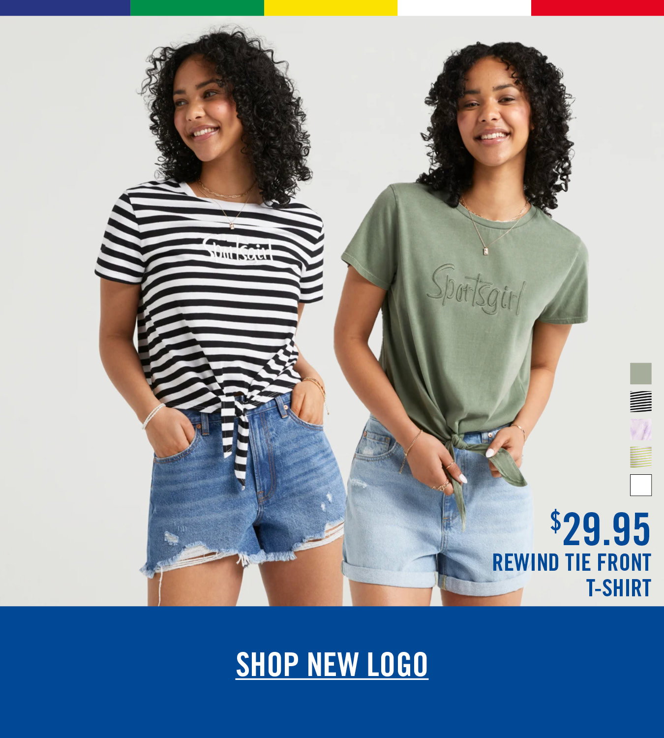 Rewind tie front t-shirt