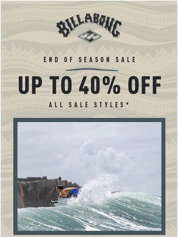 Now Available: End Of Season Sale 🚨