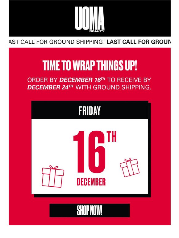 Get Your Gift Just In Time 🎁