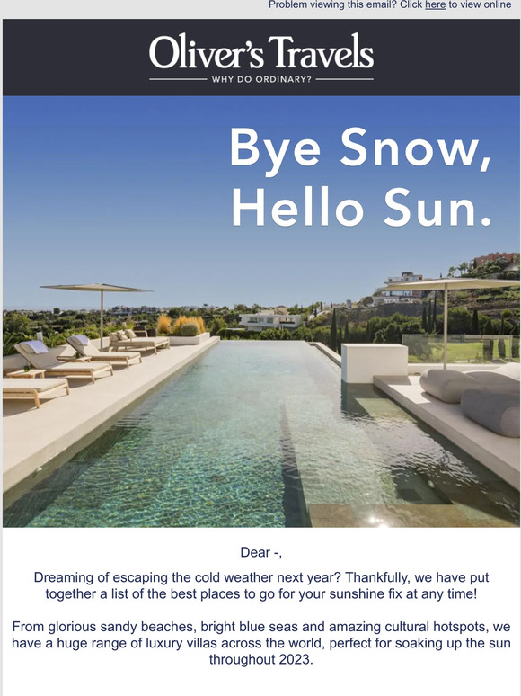 Escape the Cold in 2023 ☀️