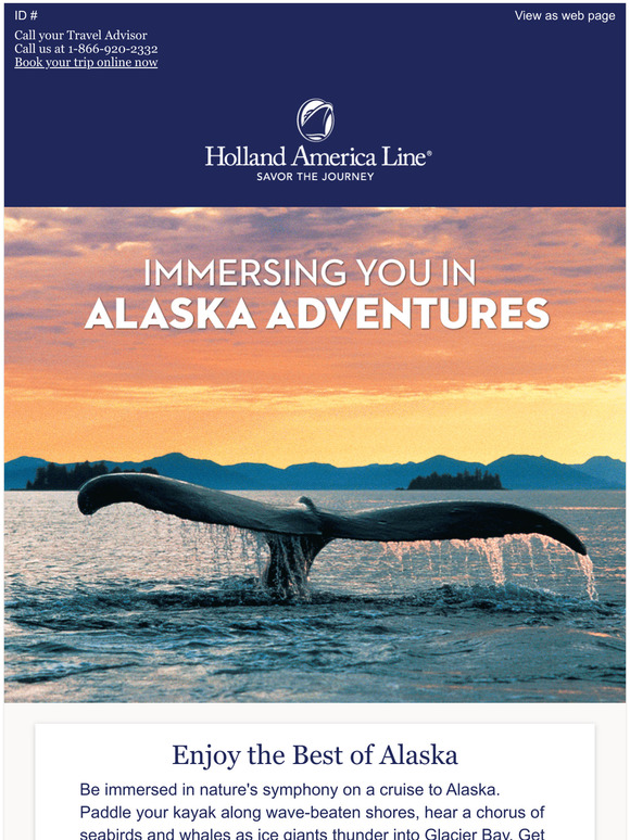 Holland America Line: Embark on Alaska Adventures with Private Fares 