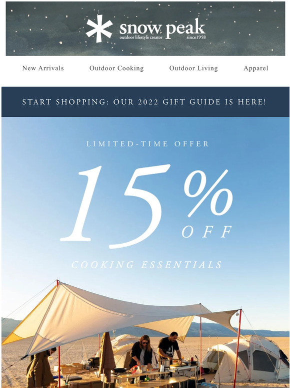 Today Only: 15% Off Camp Cookware