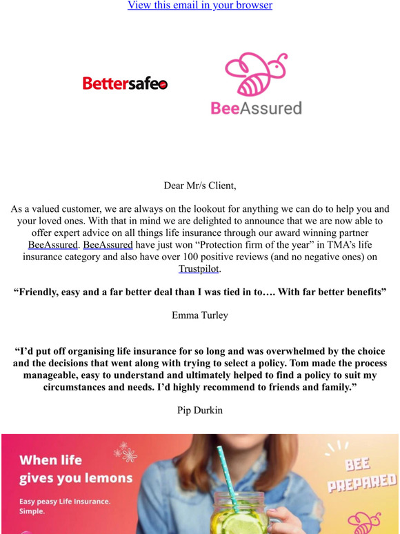 Exclusive rates from our new award winning partner for Health Cover, Life Cover and more