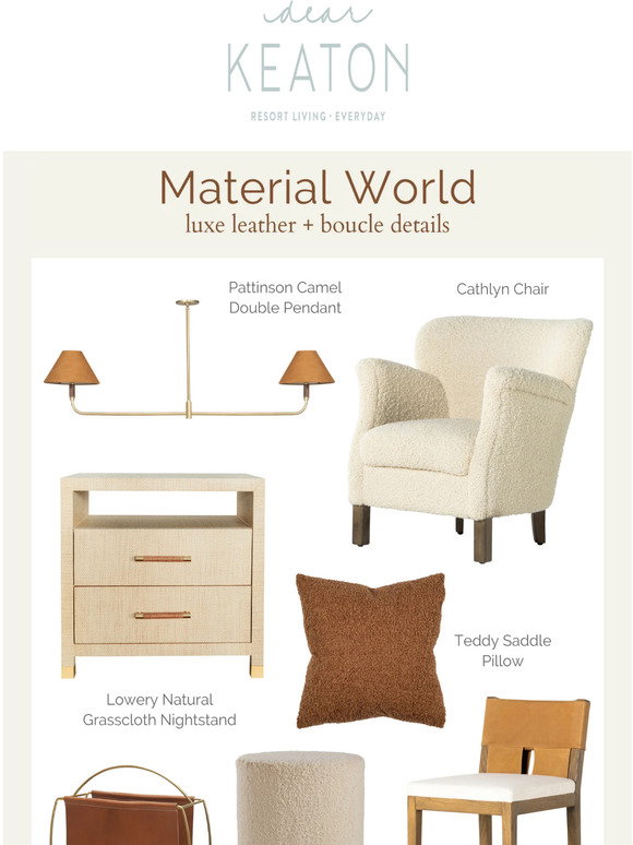 Dear Keaton: Material World | Milled