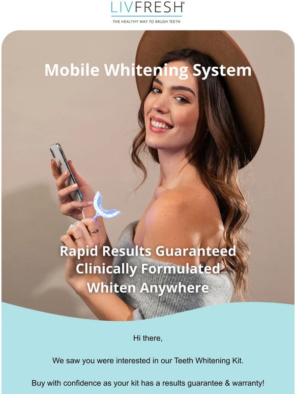 Interested in our Mobile Whitening Kit?