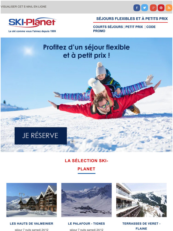 Séjours flexibles et à petit prix pendant les vacances de Noël !