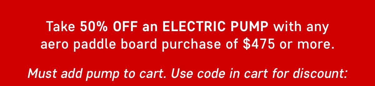 Take 50% Off A Pump with Purchase