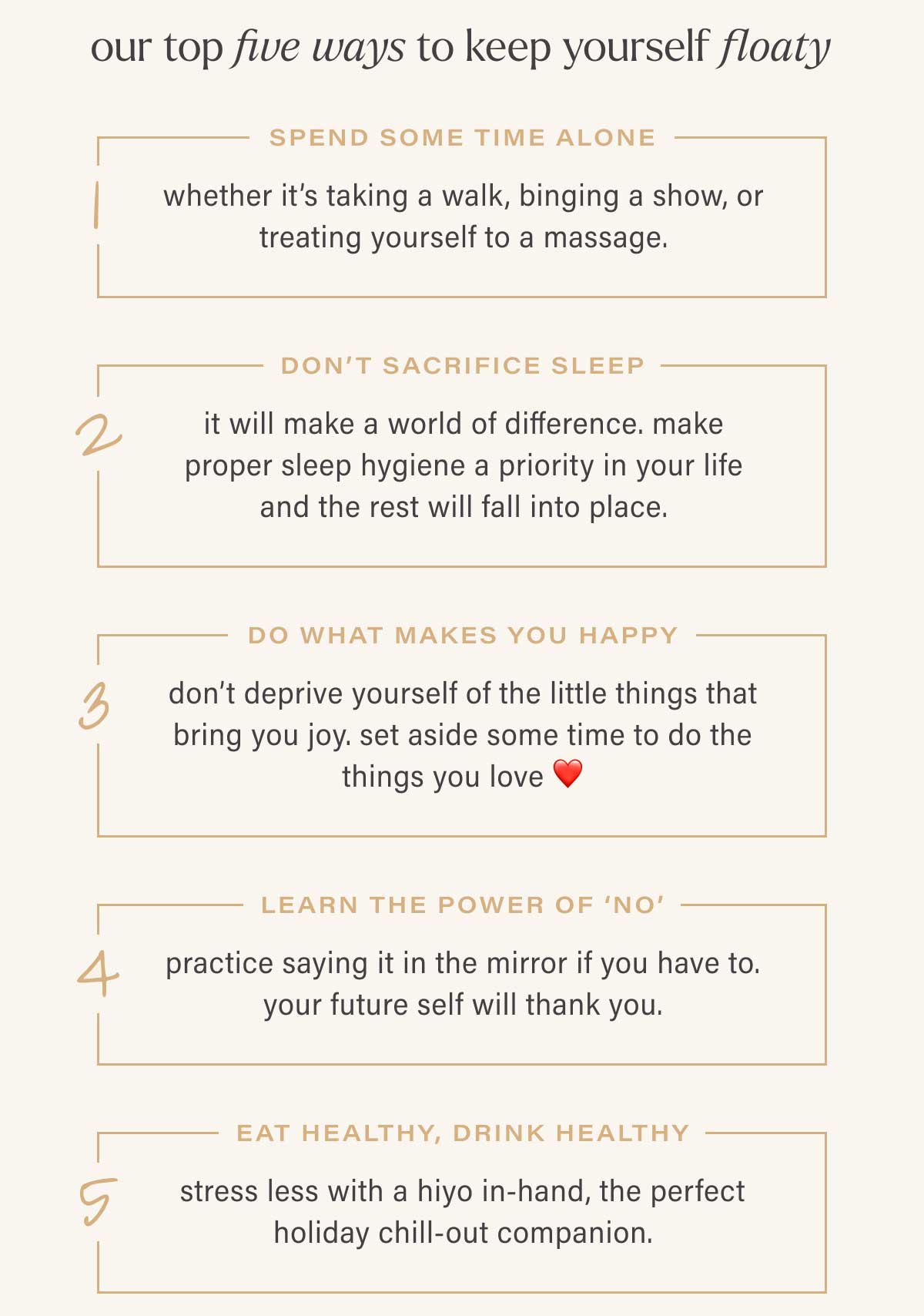 Hiyo our top 5 ways to keep yourself floaty Milled