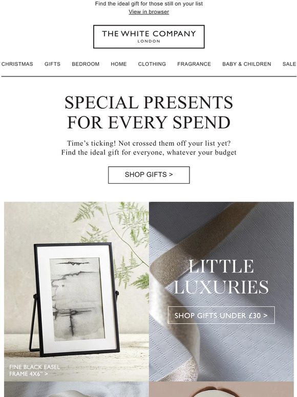 Special presents for every spend