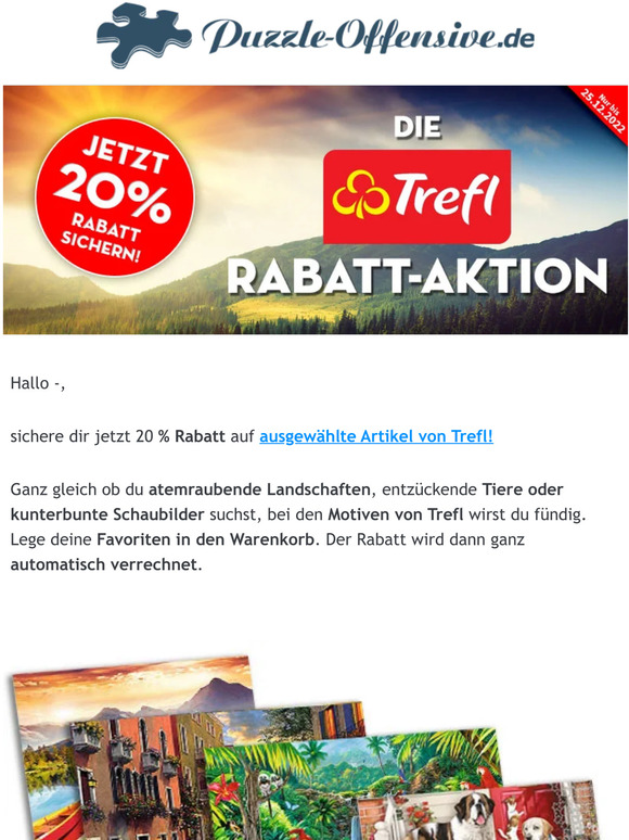20% auf ausgewählte Artikel von Trefl