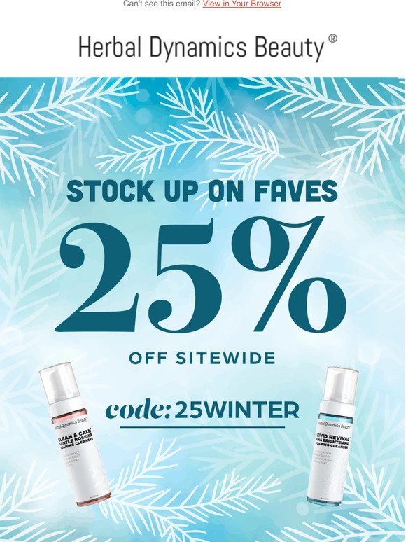 Don't miss out on 25% off💙