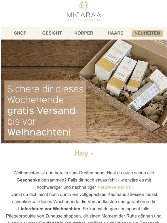 Shoppe jetzt versandkostenfrei & sichere dir dein Geschenk 🎁