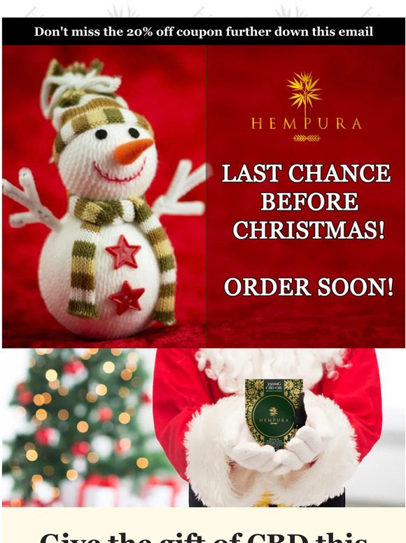 Give the perfect gift this Christmas - order soon!