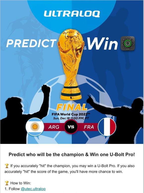 ⚽️ Predict the champion and Win U-Bolt Pro!