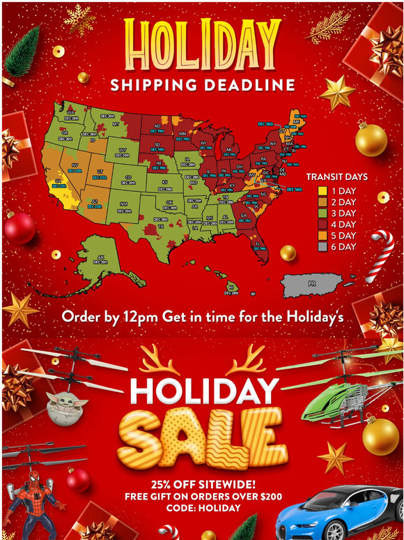⏰ Time's Ticking! The holidays are next week!