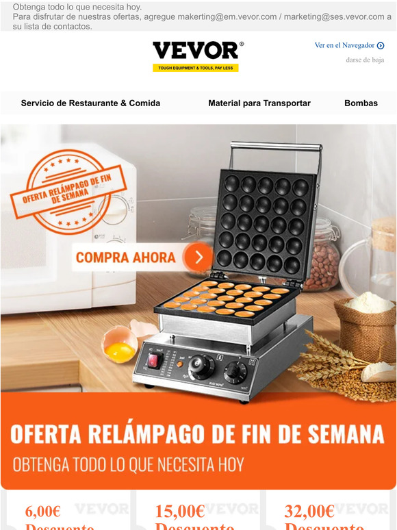 Oferta relámpago de fin de semana! 