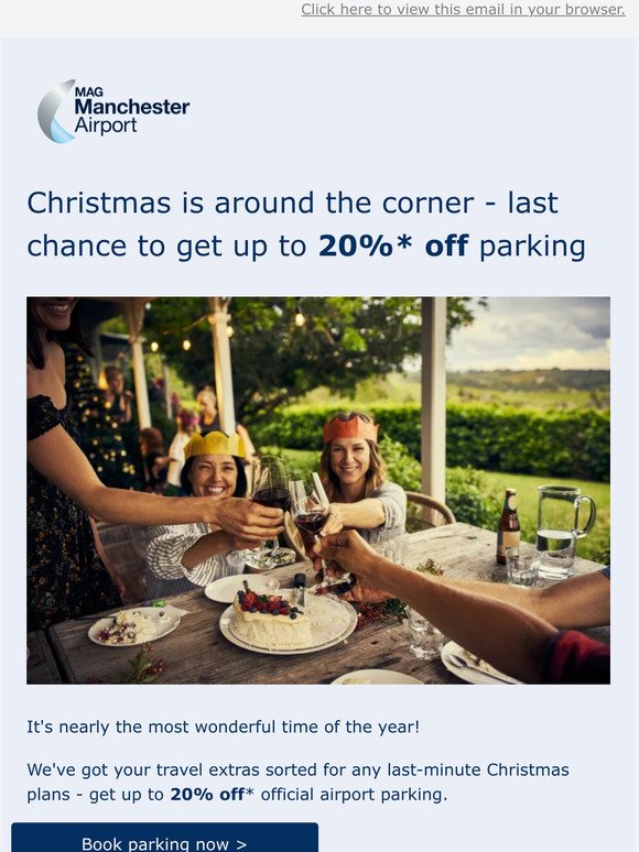 We've upped your discount - get up to 20% off parking*