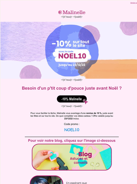 -10% Sur tout le site