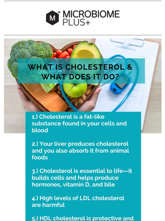 Microbiome Plus What Is Cholesterol & What Does It Do? Milled