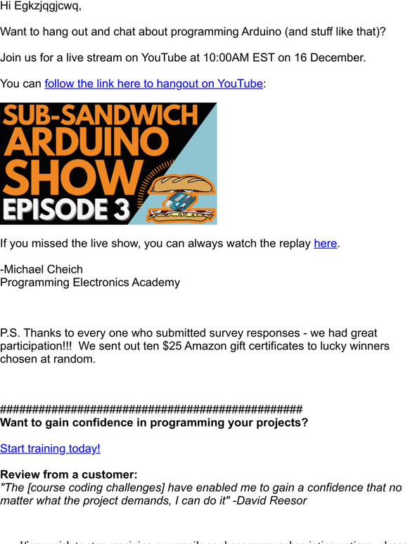 Live Arduino Show 🥪  starting soon...