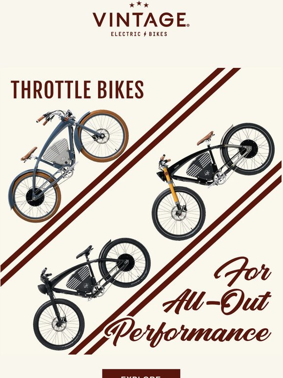 World Class Throttle Bikes 🚴✨
