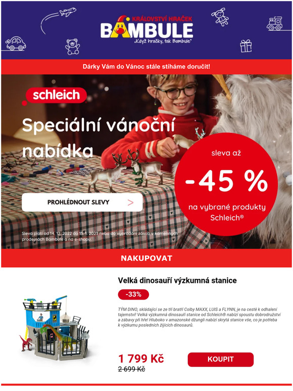 Speciální nabídka Schleich a garance doručení do Vánoc