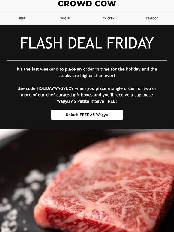 Buy 2 Gift Boxes, Get FREE A5 Wagyu.