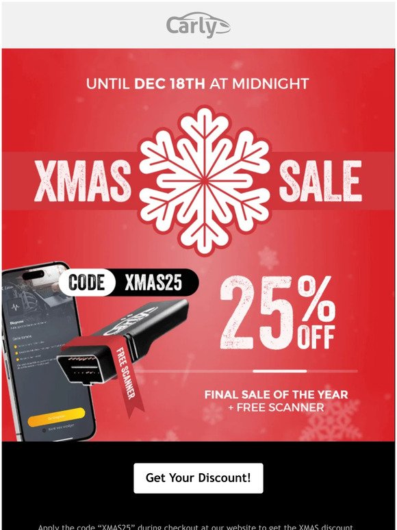 Here is Your 25% OFF