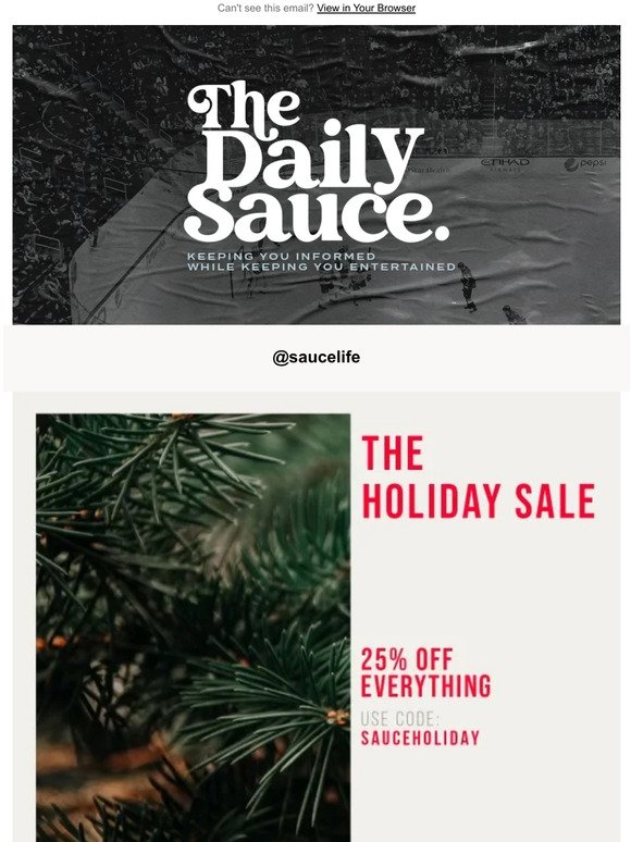 Time to get SAUCED / 25% off site-wide!