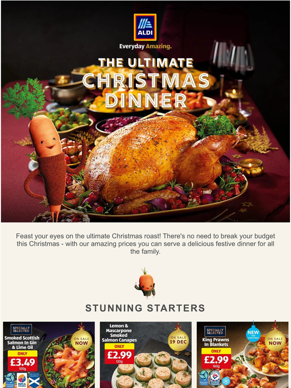 Aldi Enjoy the ultimate Christmas dinner with Aldi 🎅🎄 Milled