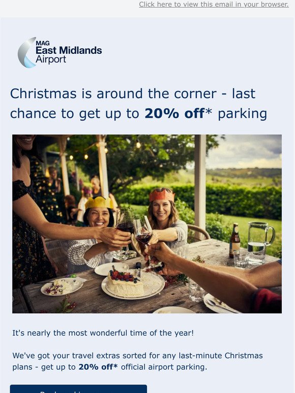 We've upped your discount - get up to 20% off parking*