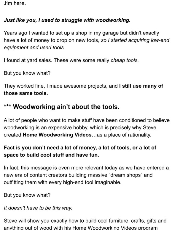My struggle with woodworking...