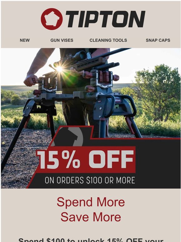 Tipton - Get 15% OFF your order
