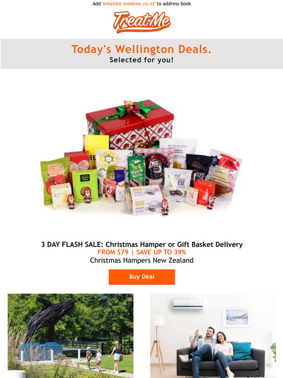 3 Day Flash Sale: Christmas Hamper or Gift Baskets Delivered from $79