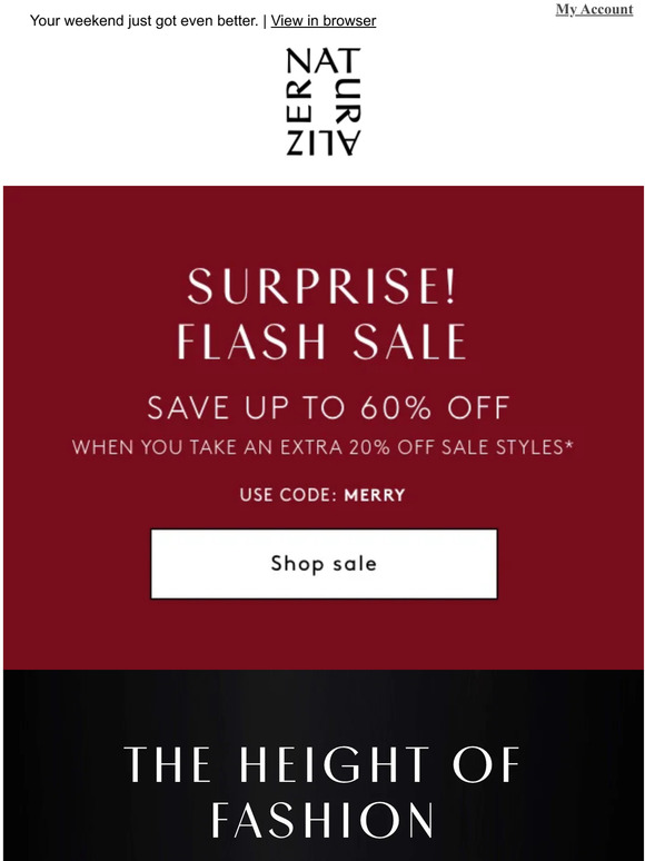 FLASH SALE! Up to 60% off