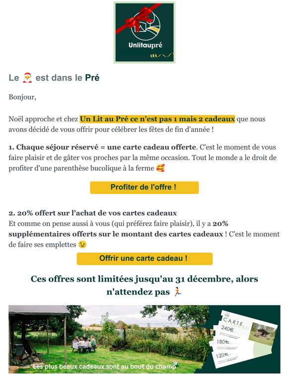Ho Ho Ho, nos offres spéciales de Noël 🎅