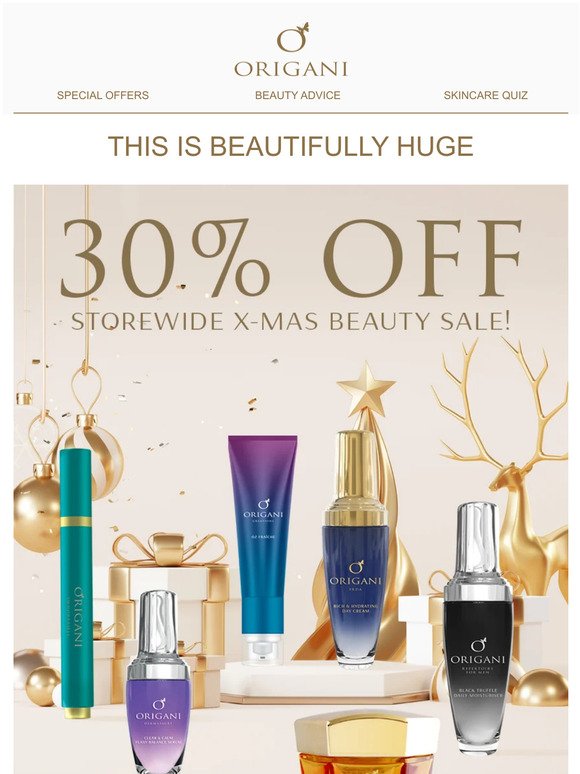 Flash 30% OFF Storewide X-MAS beauty sale! 💲 🎄