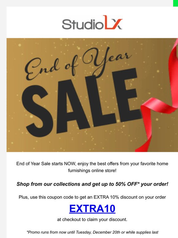 #EndofYear Deals for You from StudioLX!