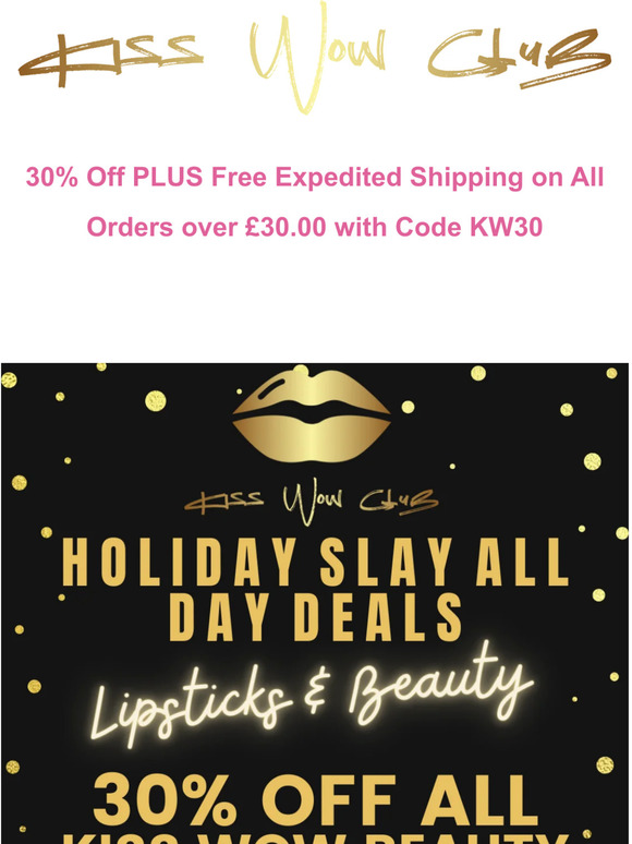 Slay All Day & Shop Our Holiday Store - Score 30% Off Plus Free Shipping on All Beauty