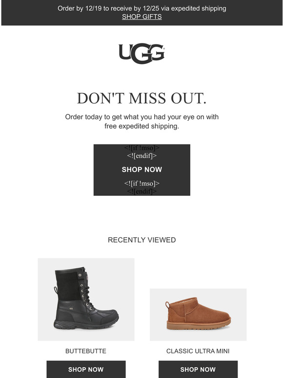 Uggs free hot sale shipping code