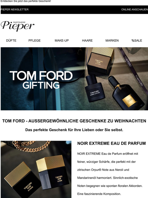 TOM FORD -AUSSERGEWÖHNLICHE GESCHENKE ZU WEIHNACHTEN