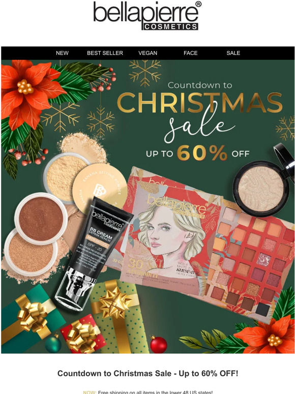 Countdown to Christmas Sale - Up to 60% OFF! - Bellapierre Cosmetics USA
